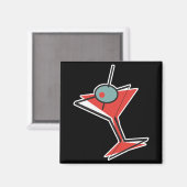 レトロオリーブ・マルティーニ マグネット (正面/裏面)