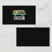 レトロオレゴン屋外ヒッパイヴァン自然 名刺 (正面/裏面)