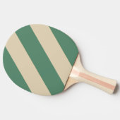 レトロオレンジはっきりしたストライプ色 卓球ラケット (横)