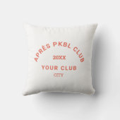 レトロオレンジアペレPKBLクラブクレストピックボール アウトドアクッション (裏面)