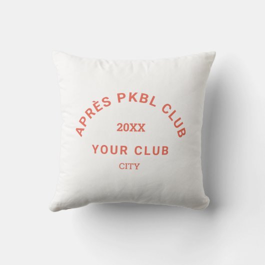 レトロオレンジアペレPKBLクラブクレストピックボール アウトドアクッション (裏面)