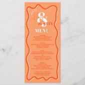 レトロオレンジカーブ結婚Squiggle波形 メニュー (正面)