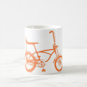 レトロオレンジクレートバナナシートバイク コーヒーマグカップ (中央)