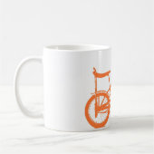 レトロオレンジクレートバナナシートバイク コーヒーマグカップ (左)