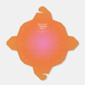 レトロオレンジグラディエントバルミツワーカスタムサンキュー フェイバーボックス (折り畳みなし)