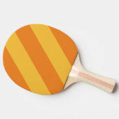 レトロオレンジグルーブはっきりした3ストライプ個 卓球ラケット (横)