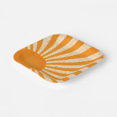 レトロオレンジサンIヴィンテージサンライズIボホサンシャイン ペーパープレート (傾斜あり)