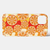 レトロオレンジシトラスパターン Case-Mate iPhoneケース (裏面 (横))