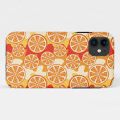 レトロオレンジシトラス模様 Case-Mate iPhoneケース (裏面(横))