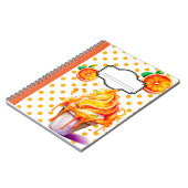 レトロオレンジシャーベット ノートブック (左側)