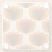 レトロオレンジチューリップ ガラスコースター (裏面)