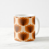 レトロオレンジチューリップ コーヒーマグカップ (正面右)