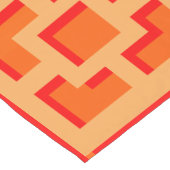 レトロオレンジトレリステーブルランナー ショートテーブルランナー (コーナー)