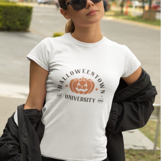 レトロオレンジハロウィーン大学 Tシャツ