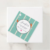 レトロオレンジバーズオン樺の木ツリーズ誕生日 感謝してい フェイバータグ (インサイチュ)