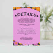 レトロオレンジパープルフローラグルーヴィ結婚ズ詳細 エンクロージャーカード (スタンド正面)