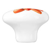 レトロオレンジフラワーモダンフローラ春夏 セラミックノブ (側面)