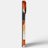 レトロオレンジブラック&グレーケース Case-Mate iPhoneケース (裏面 / 右)