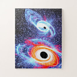 レトロオレンジレッドブルースターズスカイナイト宇宙 ジグソーパズル