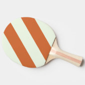 レトロオレンジ三はっきりしたストライプ 卓球ラケット (横)