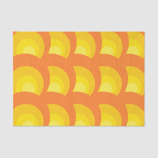 レトロオレンジ円 薄葉紙 (正面)