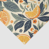 レトロオレンジ柄エフェメラデクページ 薄葉紙 (詳細)