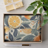 レトロオレンジ柄エフェメラデクページ 薄葉紙 (ギフト)