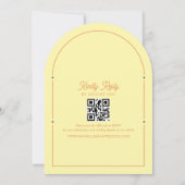 レトロオレンジ結婚式招待状 招待状 (裏面)