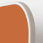 レトロオレンジ色の名前のストライプ全体 ピックルボールラケット (左詳細)