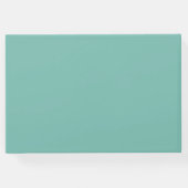 レトロオレンジ色の鳥が樺の木に座るイラスト ゲストブック (裏面)