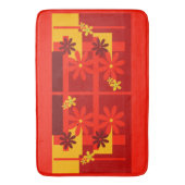 レトロオレンジ1970年代 バスマット (正面縦)