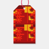 レトロオレンジ1970年代，パーソナライズ ギフトタグ (裏面)