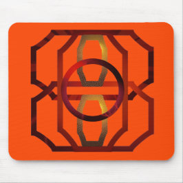 レトロオレンジ1970年代 マウスパッド
