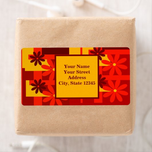 レトロオレンジ1970年代、個人設定 ラベル (インサイチュ)