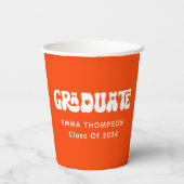 レトロオレンジ2024年大学院 紙コップ (裏面)