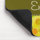 レトロオレンジ&グリーン マウスパッド (コーナー)