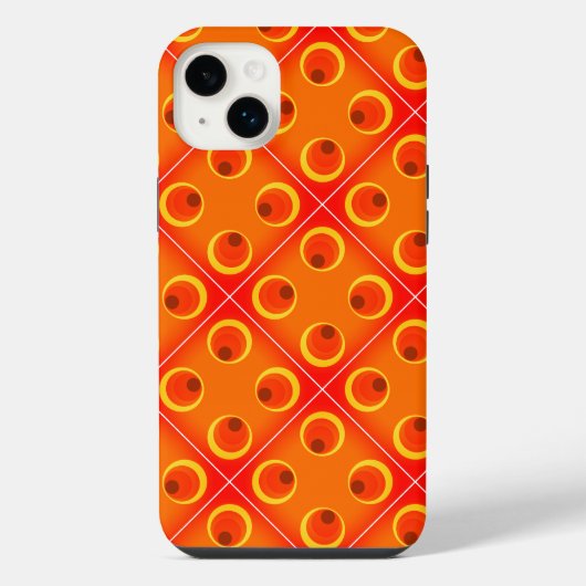 レトロオレンジ 1970 Case-Mate iPhoneケース iPhone 14 Plusケース (裏面)