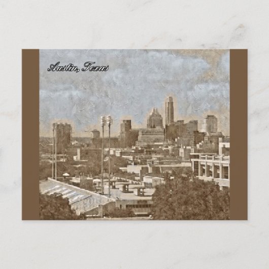 レトロオースティンテキサス州ポストカード ポストカード (正面)