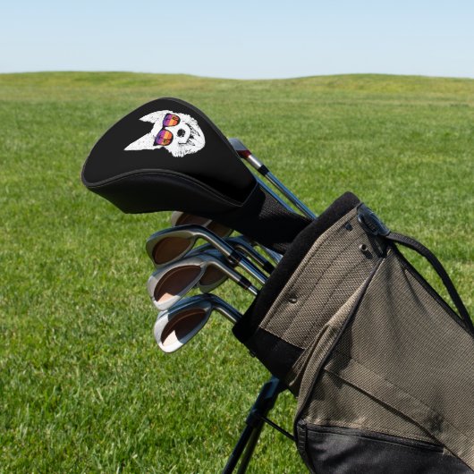 レトロオーストラリア牛の犬サングラス ゴルフヘッドカバー (インサイチュ)