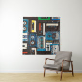 レトロオーディオカセットテープ タペストリー (インサイチュ(横))