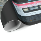 レトロオーディオカセットミステープ名誕生日WP ラッピングペーパー (ロールコーナー)