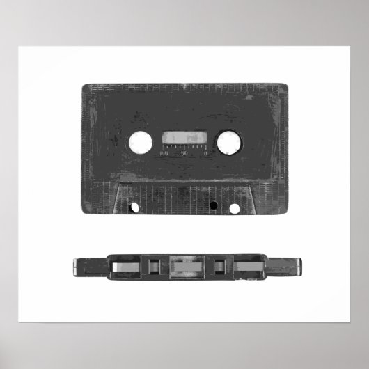 レトロオーディオカセット ポスター (正面)