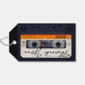 レトロオーディオタペ50歳の誕生日サンキューギフトラベル ギフトタグ (裏面横)