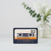 レトロオーディオテープカセット 80年代 DJ 名刺 2 (スタンド正面)