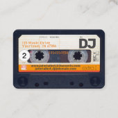 レトロオーディオテープカセット 80年代 DJ 名刺 2 (裏面)