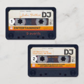 レトロオーディオテープカセット 80年代 DJ 名刺 2 (正面/裏面)