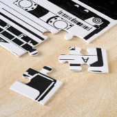 レトロオーディオテープ、古いパタファッションドーン。 ジグソーパズル (側面)