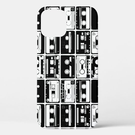 レトロオーディオテープ、古いパタファッションドーン。 Case-Mate iPhoneケース (裏面)