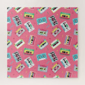 レトロオーディオテープ： 80sスタイル。 ジグソーパズル (横)