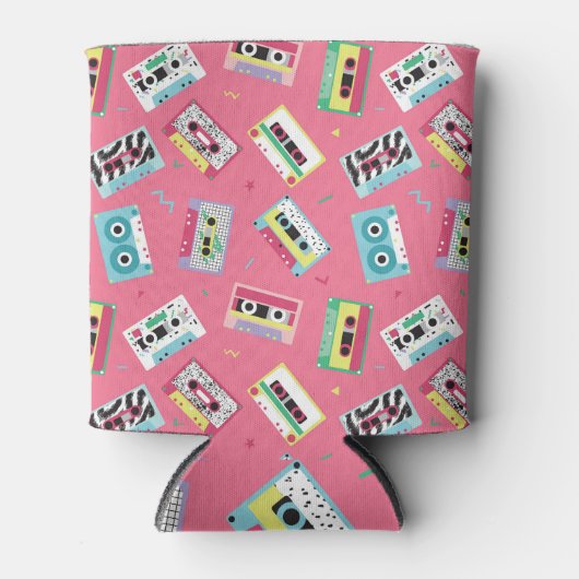 レトロオーディオテープ: 80sスタイル。 缶クーラー (正面)